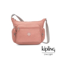 【KIPLING】奶油草莓拿鐵色多袋實用側背包-GABBIE