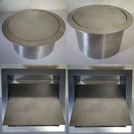 Cover Stainless Steel Embedded Cover of Trash Can Kitchen Sanitary Decoration Flip Cover Wash Basin Garbage Delivery Port/Stainless Steel Rubbish Chute / Condo Rubbish