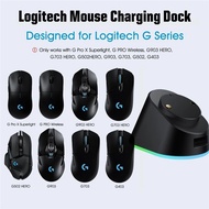 Metal RGB Mouse Charging Dock For Logitech G Pro Magnetic Wireless Mouse Charger X Superlight G 403 502 703 903 HERO Pro WIRELES