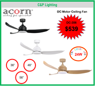 ACORN Fantasia DC-356 36" / 46" / 56" Ceiling Fan with LED Light (RGB) and Remote Control