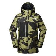 The North Face 男 撞色休閒保暖雪衣外套 黑綠-NF0A3IFBN0W