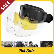 [SALE] Military Airsoft Tactical Goggles Shooting Glasses Motorcycle Windproof Wargame Goggles (J1460-6)