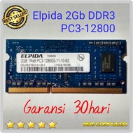 Terbagus pc12800 2Gb 1Rx8 ELPIDA PC3-12800s-11-10-B2 Ram Laptop 1600mh
