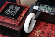 台灣德榕藏品 全玉化硨磲手鐲 寬15.2mm 內圍17.3cm 硨磲手鐲 玉