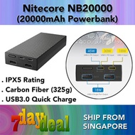 Nitecore NB20000 Power Bank (20000mAh 3A 45W USB QC3.0 Quick Charge Powerbank)