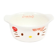 Hello Kitty   凱蒂貓  日本製  粉  蝴蝶結  美濃燒   陶瓷 雙耳陶瓷碗