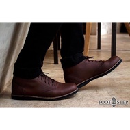 Chukka Leather Casual Boots - Footstep Eleanor Dark Brown