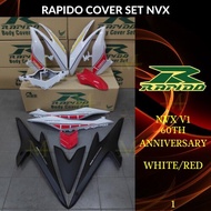 RAPIDO COVER SET NVX V1 60TH ANNIVERSARY WHITE/RED (STICKER TANAM/AIRBRUSH) COVERSET