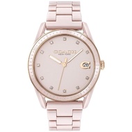 【COACH】優雅質感陶瓷晶鑽腕錶-36mm/粉(14503264)