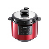 Sharp Pressure Cooker KQ-A60-RD 6L (2 pot Included, Non Stick &amp; Stainless Steel)