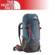 【The North Face 65L 專業登山背包 《灰藍/火紅S/M》】A1N9/出國/旅遊/悠遊山水