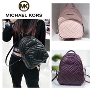 *vivi shop*美國正品MICHAEL KORS MK Abbey系列:黑色、櫻花粉、大象灰、寶藍色- (小羊皮斜紋款) 後背包 雙肩背包 -輕奢時尚 (代購MK Outlet專櫃場)*