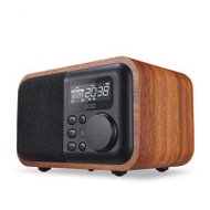 LOCI D90 木頭鬧鐘收音機藍牙喇叭 - 淺木色