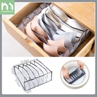 Homenhome 1pc or 3pcs Underwear Storage Box Drawer Wardrobe Socks Organizer Household Underpants Storage Bag with Partition