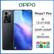 as โทรศัพท์มือถือ OPPO Rino7 สมาร์ทโฟน 7.0 นิ้วมือถือจอใหญ่ 12 512G โทรศัพท์ถูกๆ รองรับทุกซิม เมณูภาษาไทย Android โทรศั