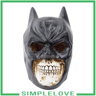 [Simplelove] Resin Skull Sculpture Ornament Batman Shape Figurine Statue Office Artwork