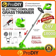 Malaysia Ready Stock PRODIY PD-TT24V 24V Electric Grass Trimmer Grass Cutter Cordless Pruning Garden Tools Mesin Potong Rumput