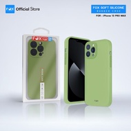เคสมือถือ FOX รุ่น Soft Silicone Rubber Case สีเขียวอ่อน ซิลิโคนด้าน ครอบกล้อง สำหรับiPhone13/iphone13pro/iphone13promax