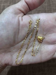 KarenTan Authentic Legit Items 18k gold pawnable necklace Dancing Chain Gold Necklace Pawnable 18k Saudi Gold Necklace with 24k Pendant Necklace for Women 18k Pawnable Saudi Dancing Chain Saudi gold 18k pawnable legit saudi gold 18k pawnable real gold