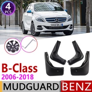 Borongwell)mudflap For Mercedes Benz B Class W245 W246 2006~2018 Fender Mud Guard Flaps Mudguards Accessories 2007 2008 2009 B160 B180 B200