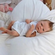 18Inch Reborn Boneka Bayi Buatan Tangan Baru Lahir Boneka Full Body Silikon Boneka