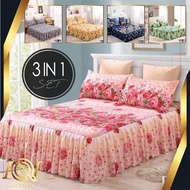 HOT ITEM CADAR BEROPOL PROYU (3IN1) KING  QUEEN CLASSIC BEDSHEET AVAILABLE | SHIP SAME DAY