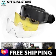 [LAZCHOICE] Military Airsoft Tactical Goggles Shooting Glasses Motorcycle Windproof Wargame Goggles (J1460-6)