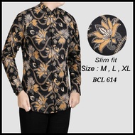 Men's Batik Shirt Slimfit Batik Shirt For Men Batik Shirt Bcl 614