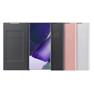 【SAMSUNG 三星】GALAXY Note20 Ultra 原廠LED皮革翻頁式皮套-銀(原廠公司貨)