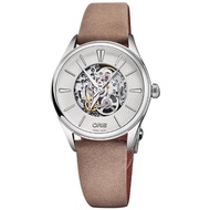【ORIS 豪利時】Artelier 藝術家鏤空機械女錶(0156077244051-0751733FC)