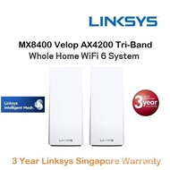 【Spot goods】Linksys MX8400 Velop AX Intelligent Mesh Whole Home WiFi 6 System ( 2 Pack of MX4200 ) - Router or AP Mode, Support WHW0103 &amp; WHW0303 - 3 Year Local Linksys Warranty I0