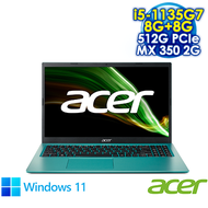 【記憶體升級特仕版】ACER Aspire 3 A315-58G-56TD 藍 (15.6 FHD LED/Intel i5-1135G7/8G+8G DDR4/512G PCIE SSD/NVIDIA MX 350 2G/WIN 11)