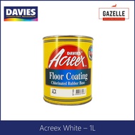 hot►▦℡  Davies Acreex Rubberized Floor Paint White - 1L
