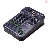 [Sellwell]  T4 Portable 4-Channel Sound Card Mixing Console Audio Mixer Built-in 16 DSP 48V Phantom  new arrive 1020