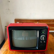 TV SHARP Merah Jadul for Vintage Decor