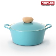 韓國NEOFLAM Retro系列 22cm陶瓷不沾湯鍋+陶瓷塗層鍋蓋