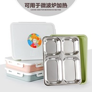 304不銹鋼分格保溫飯盒微波爐便當盒日式學生兒童雙層餐盒