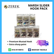 【Meefah Tackle】ZEREK MARSH SLIDER HOOK PACK - Jig Head Soft Plastic Fishing Hook Mata Kail