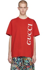 GUCCI红色大廓形 T 恤
