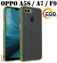 OPPO A5S / A7 / F9 CASE AERO ORIGINAL HARD SOFT ARMOR MATTE BACK - CASE PELINDUNG KAMERA -DOVE CASE PREMIUM - COVER FRAME TRANSPARENT UNTUK OPPO A5S / A7 / F9