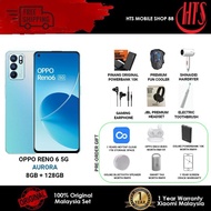 OPPO Reno 6 / OPPO Reno 6Z (8GB RAM + 128GB) 5G Smartphone - 1 Year OPPO Malaysia Warranty | Extended RAM up to 5GB