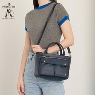 【PORTER INTERNATIONAL】SPIRIT中型兩用復古托特包(深藍)