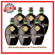 SHOP24 MEDINET ROUGE 1 Litre Red Wine CARTONS SALE (6 Bottles), High quality grapes from France