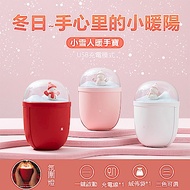 OOJD 小雪人USB充電氛圍小夜燈隨身暖手寶電暖器