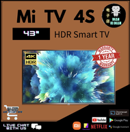 [Local Stock] Xiaomi Mi Smart TV 43 Inch 4S Global Version 4K Display