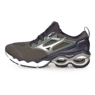 (男) MIZUNO WAVE CREATION WAVEKNIT 慢跑鞋-美津濃 軍綠鐵灰