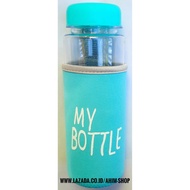 My Bottle CLEAR 545 ml + POUCH Botol Minum Infused Water - BIRU
