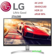 LG - 27吋 27UL500 4K UHD HDR 10 RADEON FreeSync™ 電腦顯示屏 (行貨3年保養)