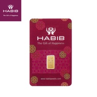 HABIB 1g 999.9 Gold Bar - London Bullion Market Association LBMA Certified Gold Bar