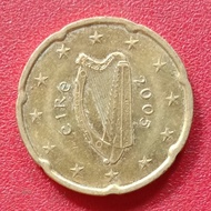 koin Irlandia 20 Euro Cent (1st map) 2002-2006